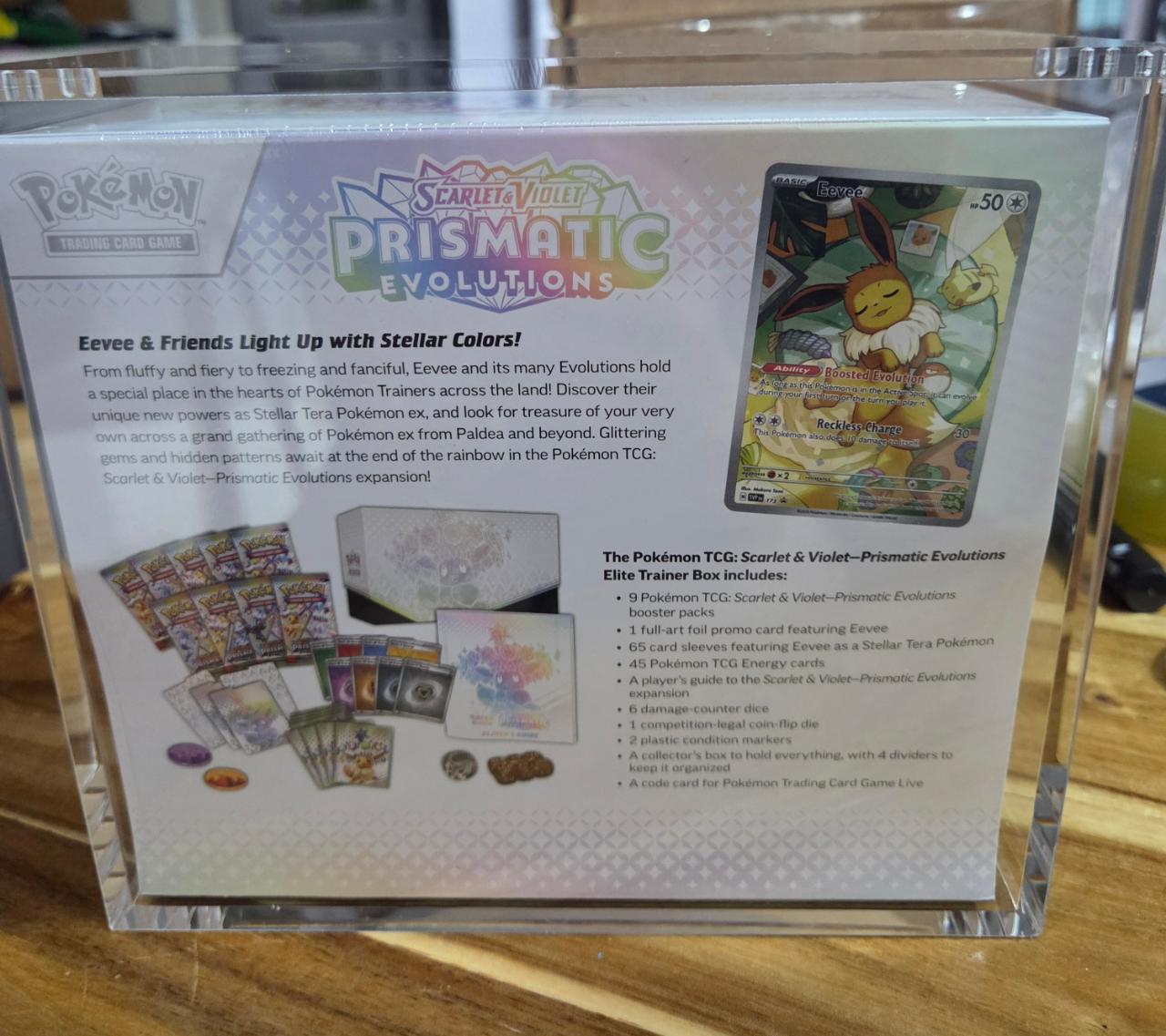 포켓몬 TCG 프리즈메틱 에볼루션 엘리트 트레이너 박스 사진 2