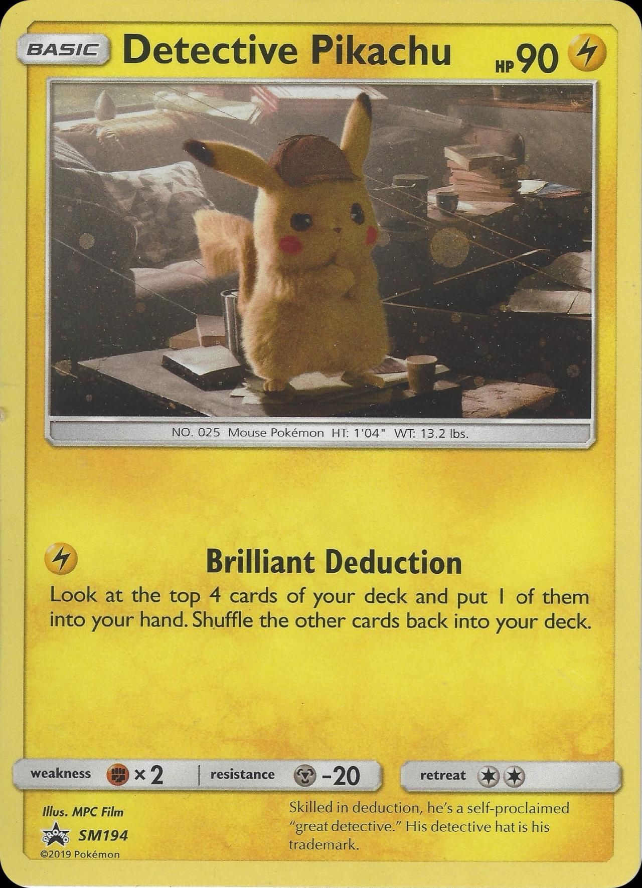 포켓몬 TCG 명탐정 피카츄 SM194 썬&문 블랙스타 프로모 카드 (영문판) 브랜드